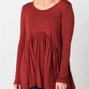 Women's Marsala Long Sleeve Muse Top